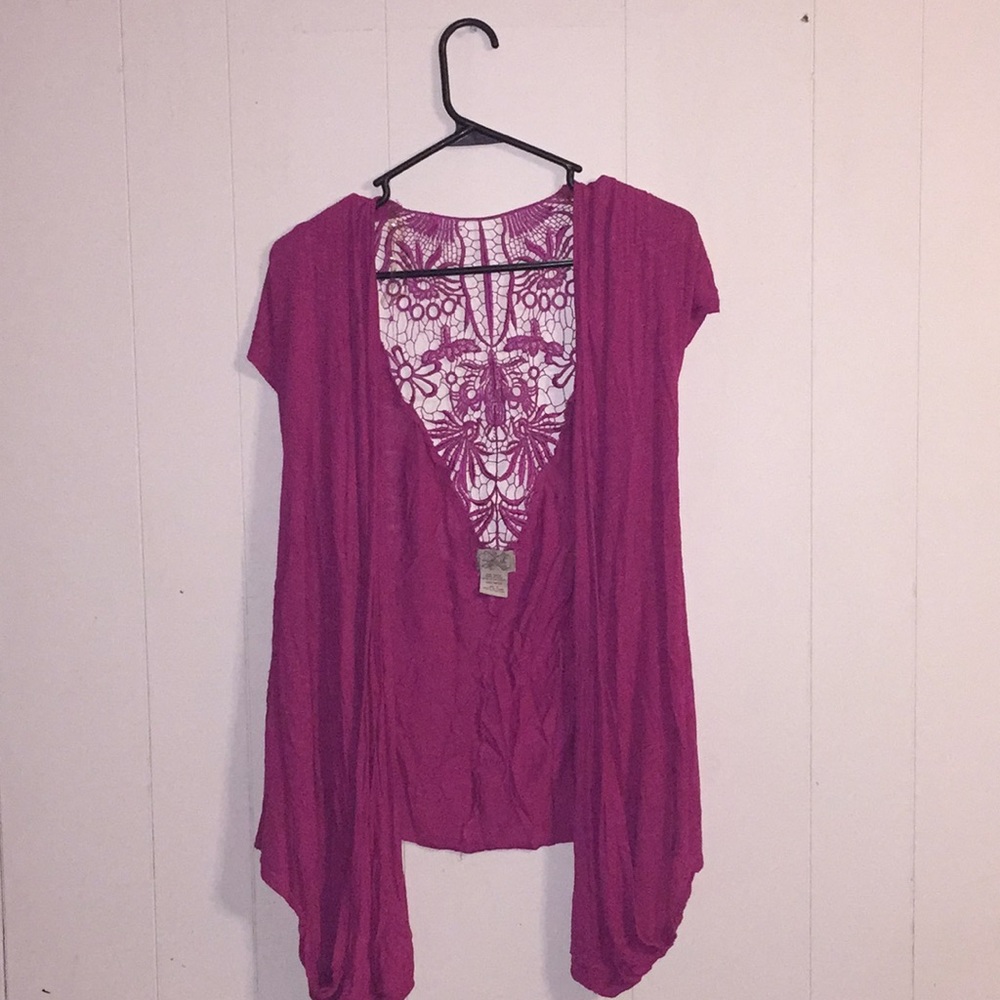 Pink cardigan